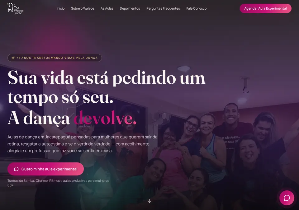 Página inicial do projeto Walace Rocha
